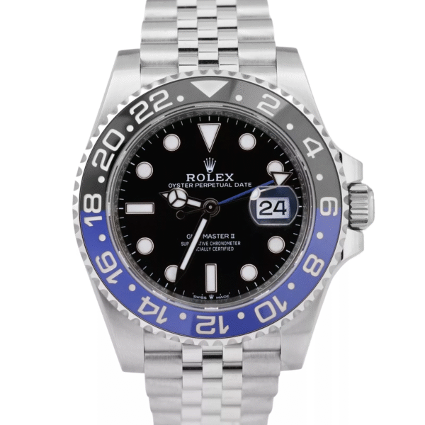 MINT 2023 Rolex GMT-Master II BATGIRL Blue 40mm JUBILEE Steel 126710 BLNR BOX - Image 2