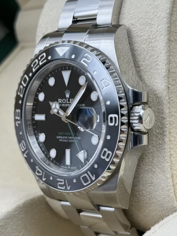 Rolex GMT Master II Bruce Wayne Oyster Bracelet 126710GRNR Box & Papers 2024 - Image 5