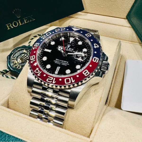 Rolex GMT Master II Pepsi 126710BLRO 40mm Blue & Red Bezel Jubilee Box & Papers - Image 2
