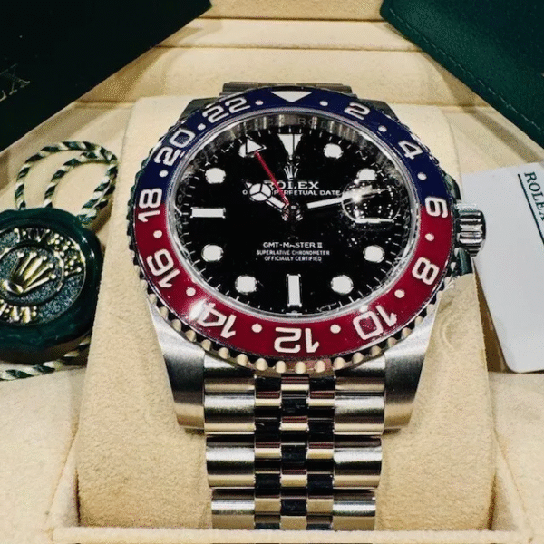 Rolex GMT Master II Pepsi 126710BLRO 40mm Blue & Red Bezel Jubilee Box & Papers - Image 3