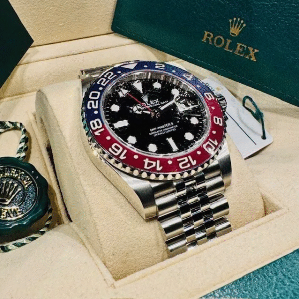 Rolex GMT Master II Pepsi 126710BLRO 40mm Blue & Red Bezel Jubilee Box & Papers - Image 6