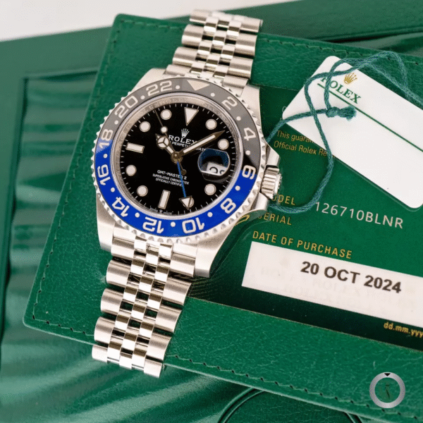 ROLEX GMT-MASTER II 126710 BLNR BATMAN JUBILEE NEVER WORN 2024 - Image 4