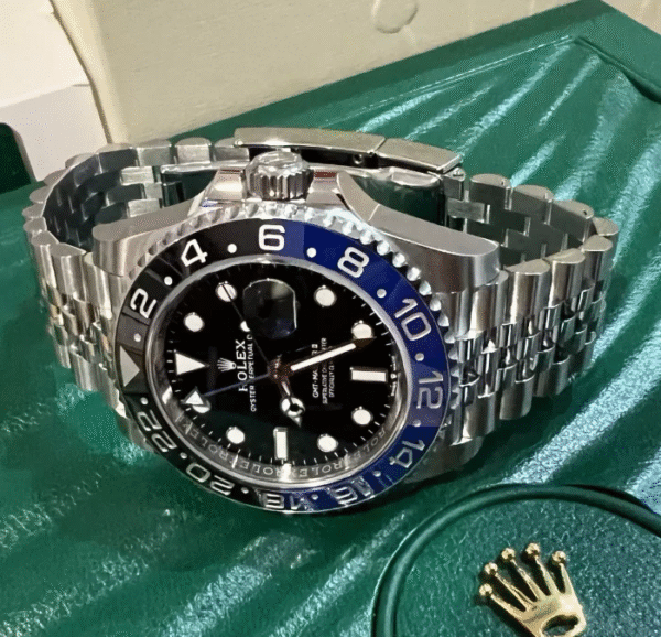 Rolex GMT-Master II 126710BLNR Silver Jubilee Bracelet with Blue and Black Bezel - Image 3