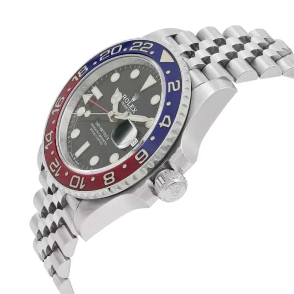 Click to enlarge Rolex GMT-Master II 126710BLRO Silver Jubilee Bracelet with Red and Blue Bezel - Image 5