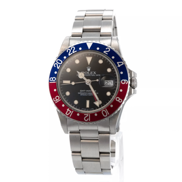 Rolex GMT-Master II 16750 Pepsi Blue Red Vintage Patina Oyster Steel - Image 6