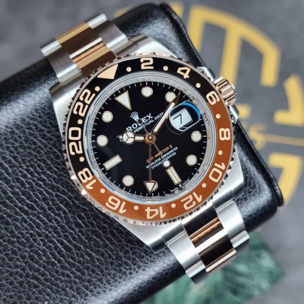 2023 ROLEX GMT MASTER II 126711CHNR 40MM STEEL ROSE GOLD ROOTBEER CERAMIC B/P - Image 3