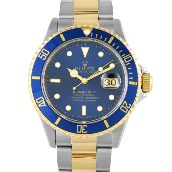 Rolex Submariner Date Two-Tone Watch 16613LB Ref: 16613LB