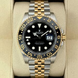 2024 Rolex GMT-Master II 40mm 126713GRNR Two-Tone Jubilee Black Dial