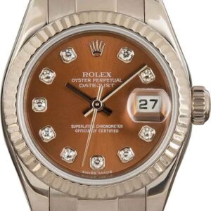 Rolex Datejust 179179 Bronze Diamond Dial