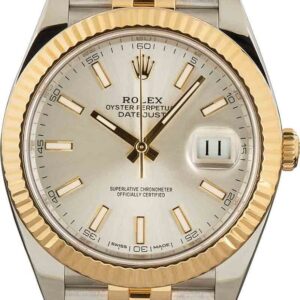 Pre-Owned Rolex Datejust 41 Ref 126333 Silver Dial