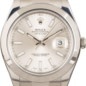 Rolex Datejust 41MM 116300 Silver Index