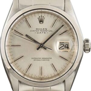 Used Rolex Date 1500 Silver Dial