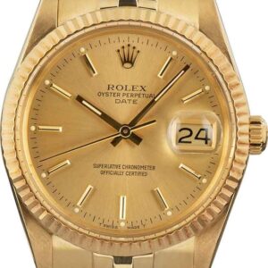 Rolex Date 15037 Yellow Gold Jubilee