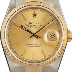 Rolex Datejust 16233 Steel & Gold