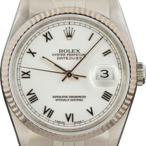 Rolex Datejust 16234 White Roman