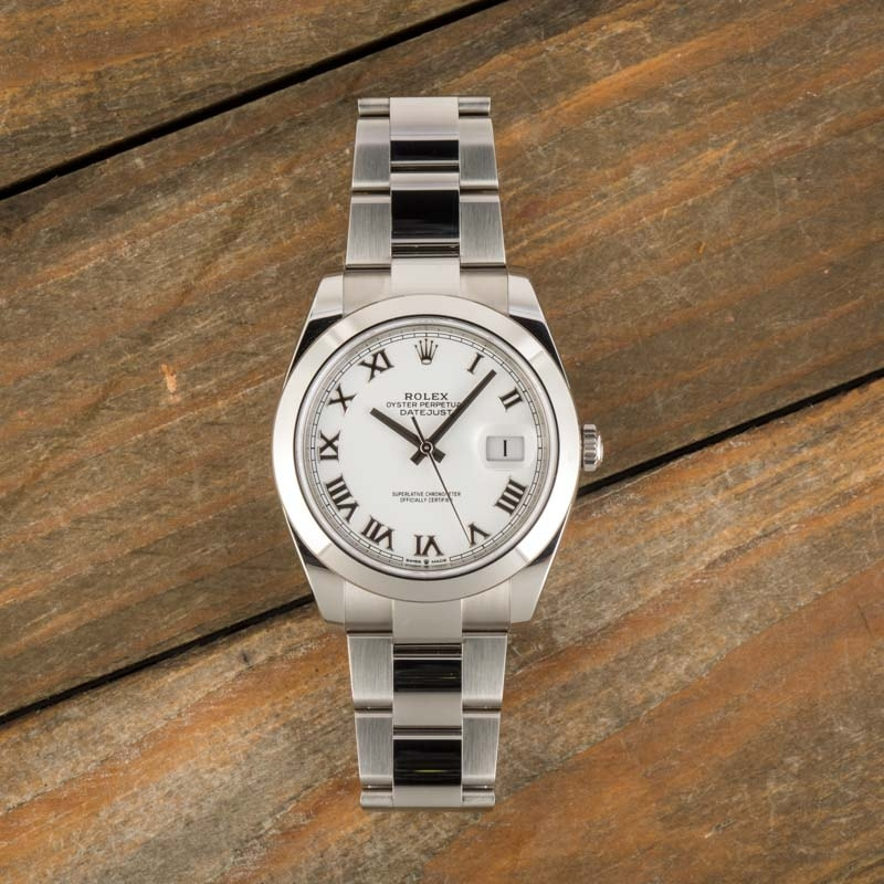 Mens Rolex Datejust 41 Ref 126300 White Dial - Image 4