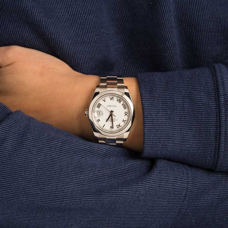 Mens Rolex Datejust 41 Ref 126300 White Dial - Image 5