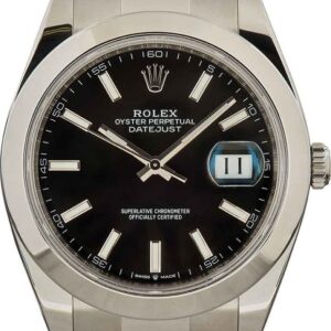 Rolex Datejust 41 Ref 126300 Black Dial