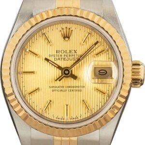 Ladies Rolex Datejust 69173 Tapestry Dial