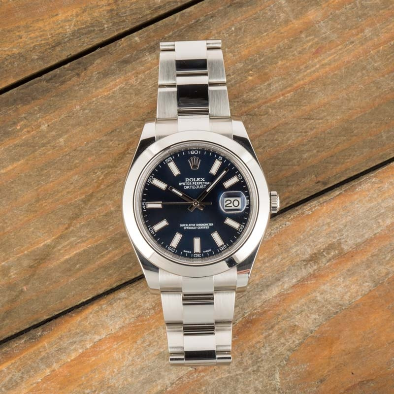 Mens Rolex Datejust II Ref 116300 Blue Dial - Image 4