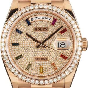 Rolex Day-Date 36 Ref 128345 Rainbow Dial