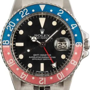 Vintage Rolex GMT Master 1675 Black Dial