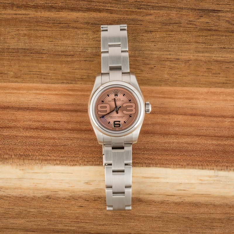 Ladies Rolex Oyster Perpetual 176200 Pink Dial - Image 4
