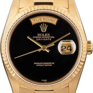 Rolex Day-Date Presidential 18238 Black Dial