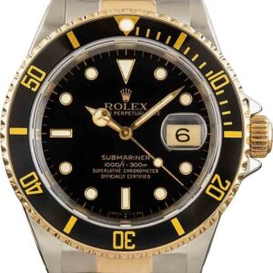 Used Rolex Submariner 16613 Black Dial