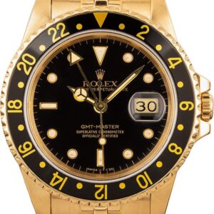 Rolex GMT-Master 16758 Yellow Gold