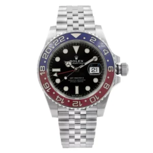 Rolex GMT-Master II 126710BLRO Silver Jubilee Bracelet with Red and Blue Bezel