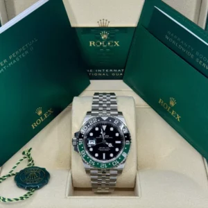 Mint Rolex GMT-Master II, 40mm, Sprite, Jubilee, 126720VTNR-0002, dated 2023