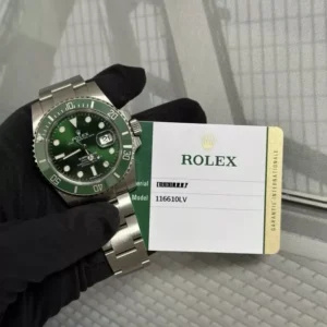 FS: 116610LV Hulk Pre Owned FULL Link 2018 Watch and Card Plus