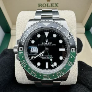 2023 Rolex GMT Master II Sprite Watch Lefty Oyster Bracelet 126720VTNR Full Set