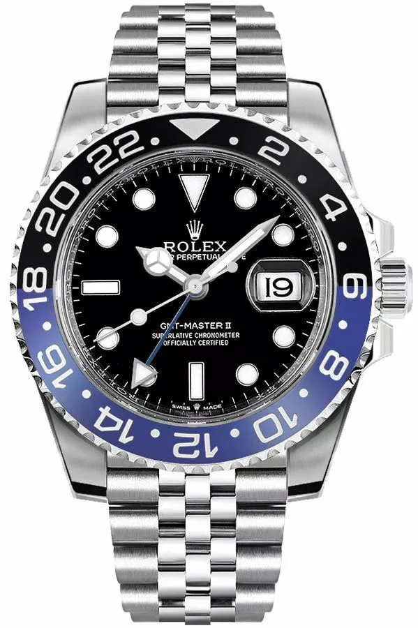Authentic Rolex GMT-Master II Batman Jubilee Automatic Men’s Watch 126710BLNR