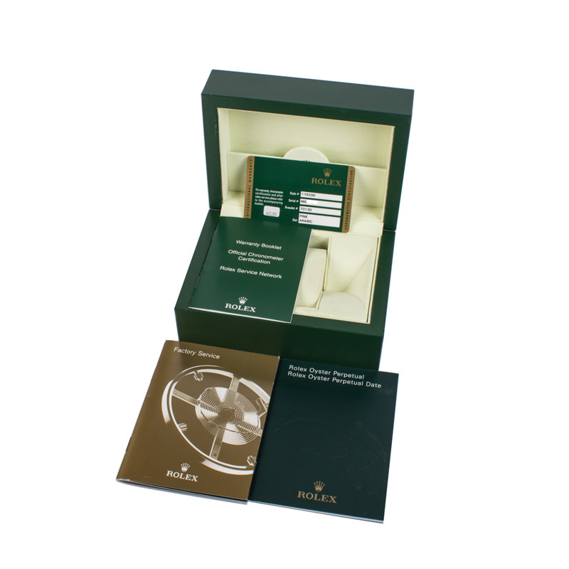 Ladies Rolex Oyster Perpetual 176200 Pink Dial - Image 6